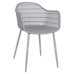 Armchair Hadi Polypropylene Grey 61x57x85cm