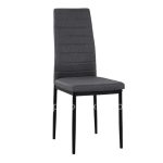 Metallic Chair Lady  Grey fabric with metallic frame K/D 40x48x95