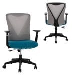 OFFICE CHAIR SUPERIOR BLUE-GRAY  65x62x100 cm.