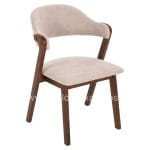 ΚΑΡΕΚΛΑ RIDER HM9734.02 RUBBERWOOD ΣΕ ΚΑΡΥΔΙ-ΥΦΑΣΜΑ ΕΚΡΟΥ 59x59x83Yεκ.