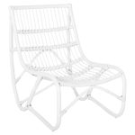 ARMCHAIR GRINN  RATTAN RODS IN WHITE COLOR 56.5x73.5x79.5H cm.