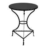 Table Black color Traditional Metallic  Φ60x73Υ cm.