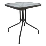 Table Figo metallic Grey 60x60x72 cm