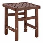 Stool-Table  Walnut Soaking  Koli 40x40 40Χ40X45cm