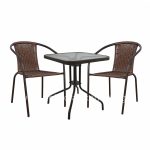 Set Dining Table 3 pieces Chairs and Table HM5179.02