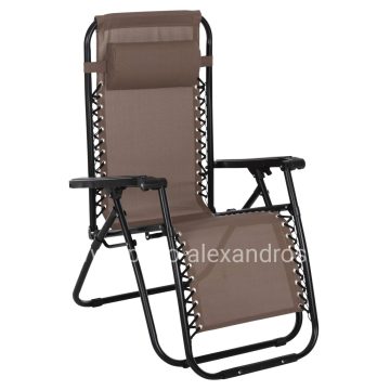 ΠΟΛΥΘΡΟΝΑ RELAX COMPANION HM5095.14 ΣΑΜΠΑΝΙ TEXTILENE-ΜΑΥΡΟ ΜΕΤΑΛΛΟ 67x145x110Υεκ.