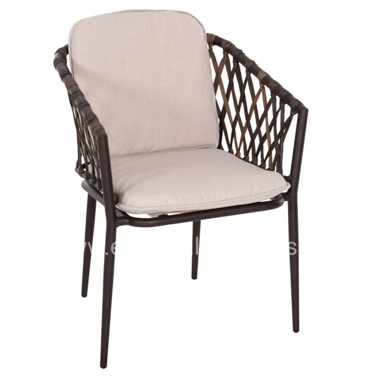 ΠΟΛΥΘΡΟΝΑ ΑΛΟΥΜΙΝΙΟΥ BOLLY HM6080 ΚΑΦΕ-ΣΥΝΘ.RATTAN ΚΑΦΕ-ΜΠΕΖ ΜΑΞΙΛΑΡΙΑ 58