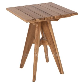 ΤΡΑΠΕΖΙ ΤΕΤΡΑΓΩΝΟ LEO HM9860.11 ΜΑΣΙΦ ΞΥΛΟ ΤΕΑΚ 60x60x75Υεκ.