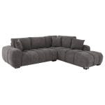 CORNER SOFA (RIGHT) COVEN  DARK GREY FABRIC 298x102-208x85Hcm.