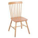 DINING CHAIR LUCIEN  BEECH WOOD IN NATURAL WOOD COLOR 48x48x85,5Η cm