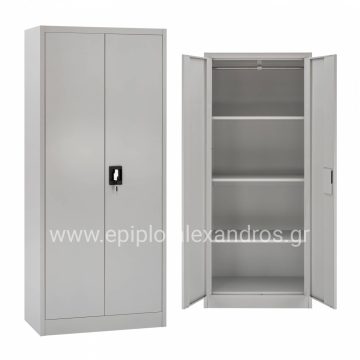 ΝΤΟΥΛΑΠΑ ΜΕΤΑΛΛΙΚΗ LUTON 70Χ40Χ170εκ ΜΕ 4 ΑΠΟΘΗΚΕΥΤΙΚΟΥΣ ΧΩΡΟΥΣ ΔΙΦΥΛΛΗ HM5748
