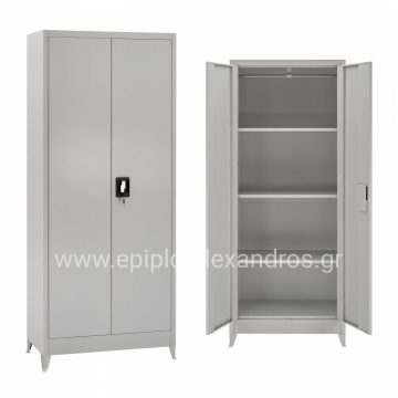 ΝΤΟΥΛΑΠΑ ΜΕΤΑΛΛΙΚΗ ΜΕ 4 ΡΑΦΙΑ ΔIΦΥΛΛΗ & ΠΟΔΙΑ HM11356 70Χ40Χ180Υ εκ.