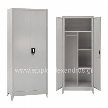 ΝΤΟΥΛΑΠΑ ΜΕΤΑΛΛΙΚΗ ΜΕ ΧΩΡΙΣΜΑ ΔIΦΥΛΛΗ & ΠΟΔΙΑ HM11357 70Χ40Χ180Υ εκ.