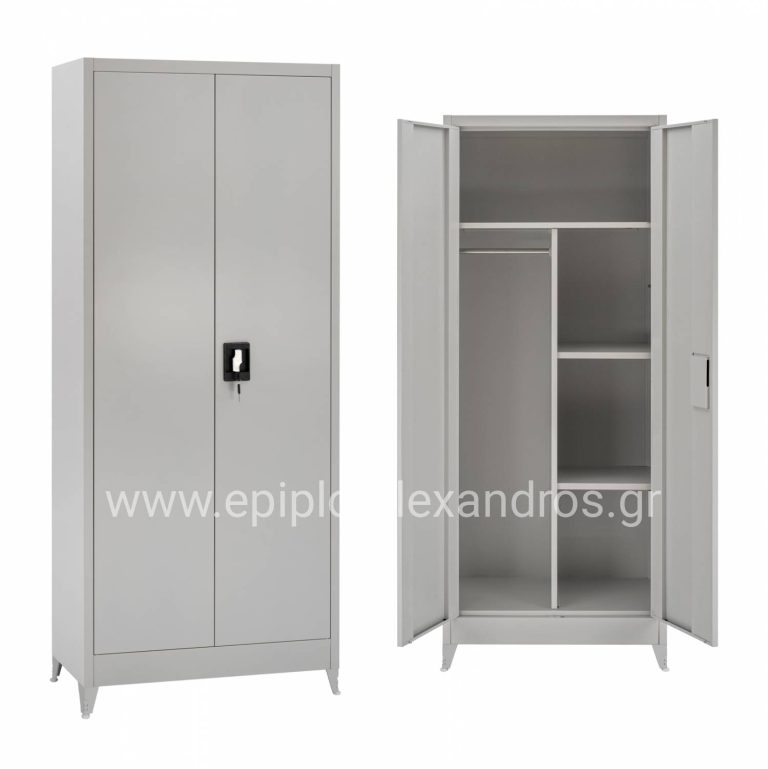 ΝΤΟΥΛΑΠΑ ΜΕΤΑΛΛΙΚΗ ΜΕ ΧΩΡΙΣΜΑ ΔIΦΥΛΛΗ & ΠΟΔΙΑ HM11357 70Χ40Χ180Υ εκ.